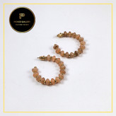 گوشواره میخی طرح عقیق