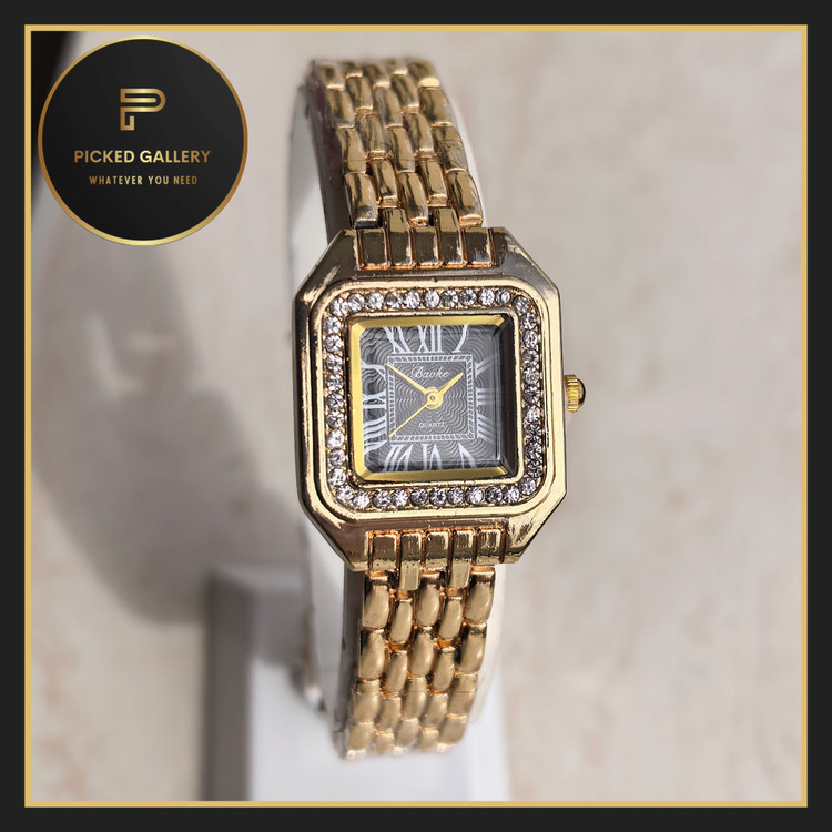 ساعت زنانه نگین دار استیل لاکچری